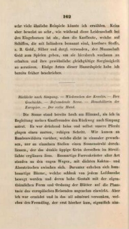 Rückkehr nach Simpang. - Wiedersehen der Kreolin. - ...