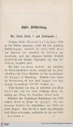 Achte Abtheilung