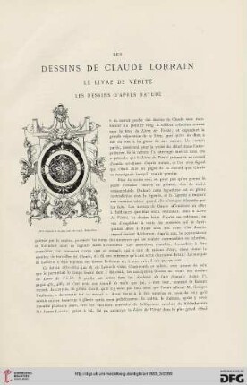 9: Les dessins de Claude Lorrain, [1] : le Livre de Vérité, les dessins d'après nature