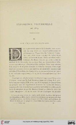3. Pér. 1.1889: Coup d'oeil sur les beaux-arts : Exposition Universelle de 1889