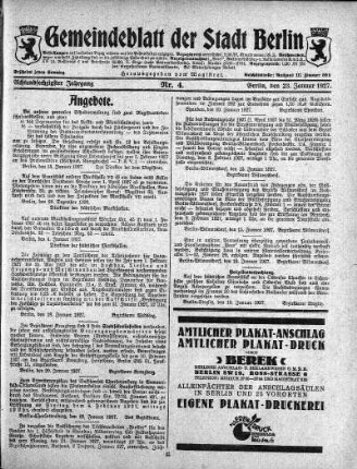 1927,4: Nr. 4, 23. Januar 1927
