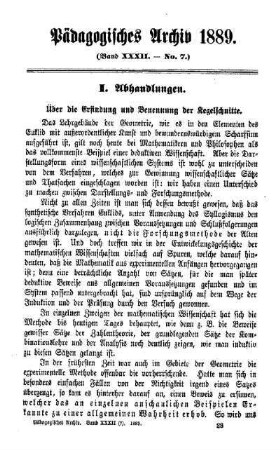 Über die Erfindung und Benennung der Kegelschnitte