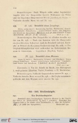 Studienköpfe (Nr. 241 - 245)