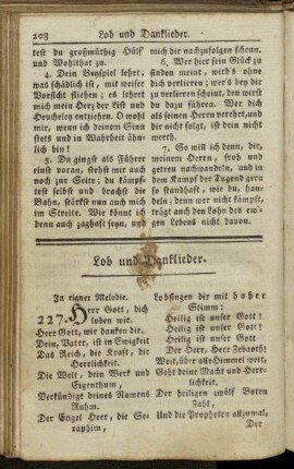 Lob und Danklieder.