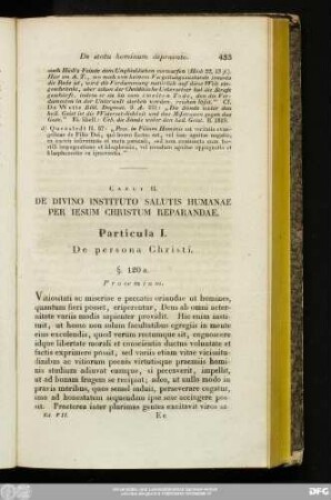 Caput II. De Divino Instituto Salutis Humanae Per Iesum Christum Reparandae.
