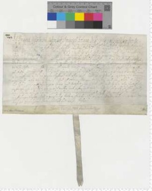 Lehnbrief von Laffert, ausgestellt von Bartold Wilhelm von Gadenstedt. Eigenhändige Unterschrift.