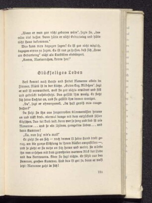 Glückseliges Leben