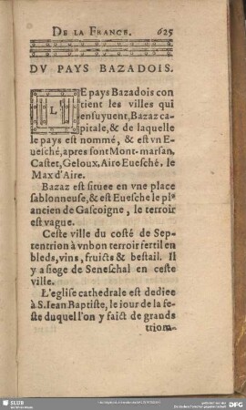 Du Pays Bazadois