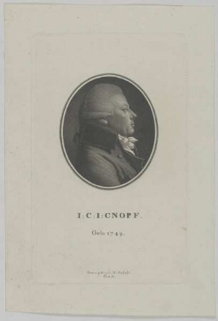 Bildnis des I. C. I. Cnopf