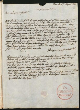 Rom, 27. Sept. 1766