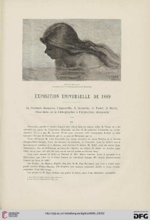 15: Expositon universelle de 1889 : la peinture française, l'aquarelle, la gouache, le pastel, le burin, l'eau-forte et lithographie à l'exposition décennale, [3]