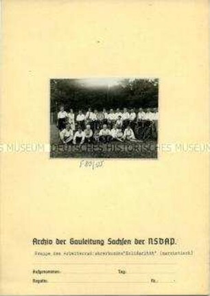 Mitglieder des Arbeiterradfahrer-Bundes "Solidarität"