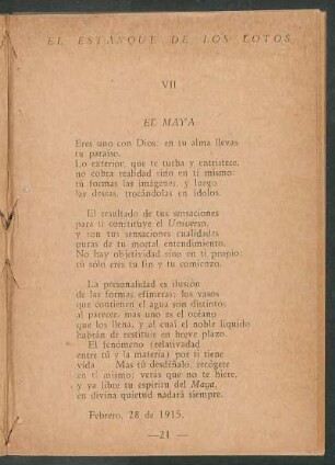 VII - El maya