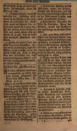 Herrn Caspar Neumanns Kern aller Gebethe