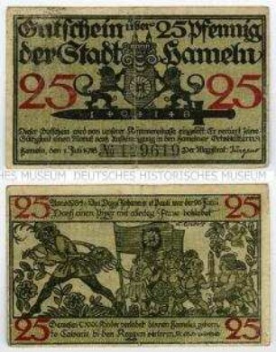 Notgeldschein der Stadt Hameln