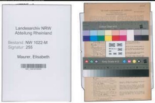 Entnazifizierung Elisabeth Maurer , geb. 24.03.1903 (Kontoristin)