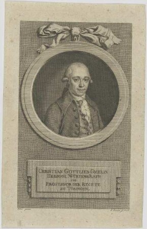 Bildnis des Christian Gottlieb Gmelin