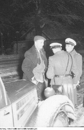 Dresden. Volkspolizei: Ausstellung Staatssicherheit - Verkehrskontrollen, 1958/60
