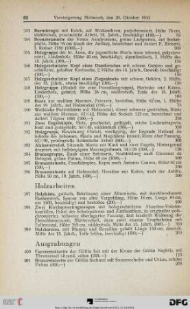 Ausgrabungen (Nr. 400-418)