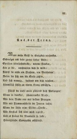 Aus der Ferne.