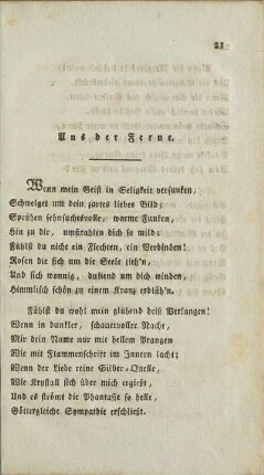 Aus der Ferne.