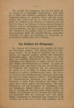 Der Vorstand der Ortsgruppe