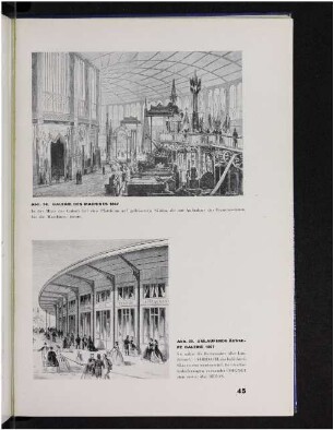 Abb. 38. Galerie des Machines 1867. Abb. 39. Umlaufende äussere Galerie 1867