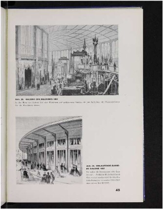 Abb. 38. Galerie des Machines 1867. Abb. 39. Umlaufende äussere Galerie 1867