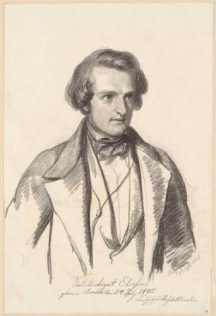 Bildnis Elsasser, Friedrich August (1810-1845), Maler