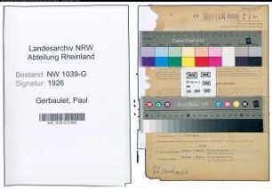 Entnazifizierung Paul Gerbaulet , geb. 13.09.1904 (Tabakfirmenmitinhaber)