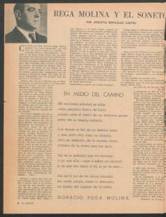 Rega Molina y el soneto