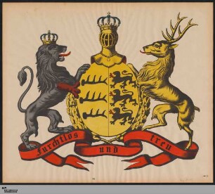 [Wappen Deutsches Reich, Königreich Württemberg] : furchtlos und treu