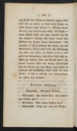 Dritter Aufzug. Marinelli. Odoardo Galotti.