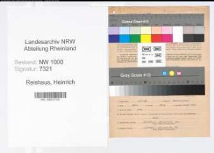 Entnazifizierung Heinrich Reishaus, geb. 21.02.1907 (Bautechn.Angest.)