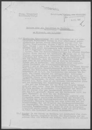 Türkheim: Inspektionsbericht 1960