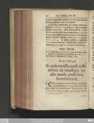 Tit. IV. (VI. 39.) Si quis omissa causa testamenti ab intestato vel alio modo possdeat hereditatem.
