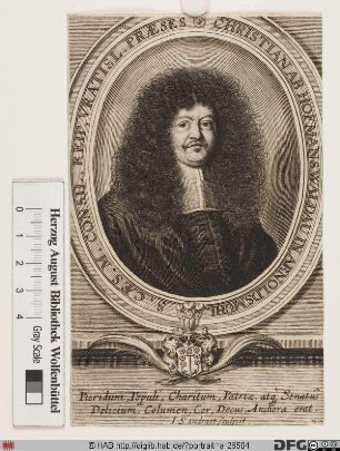 Bildnis Christian Hofmann von Hofmannswaldau