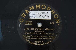 "Die Zauberflöte" : Bildnis-Arie (Dies Bildnis ist bezaubernd schön) / (Mozart)