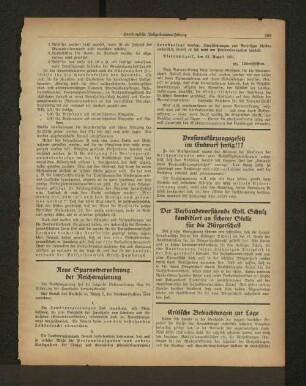 Kritische Betrachtungen zur Lage