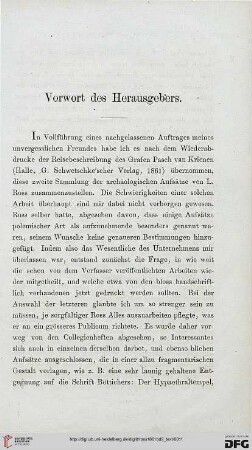 Vorwort des Herausgebers