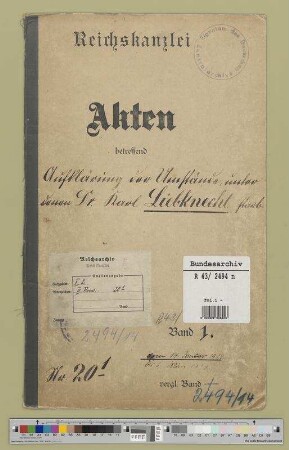 Aufklärung der Umstände um den Tod Karl Liebknechts