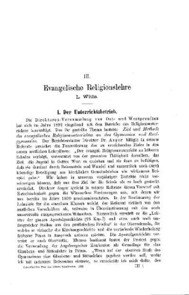 Evangelische Religionslehre