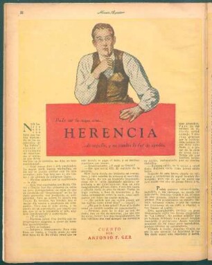 Herencia : Cuento por Antonio F. Ger