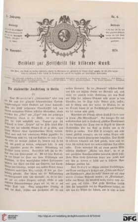 Heft 6 (20. November 1874)
