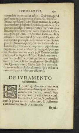De Iuramento calumniae.