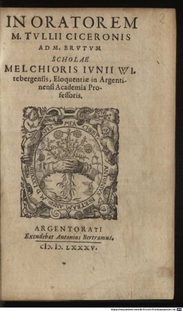 In Oratorem M. T. Ciceronis ad Brutum Scholae