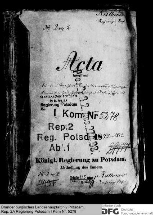 Rechnungsextrakte des Magistrats in Rathenow über die Verwaltung des Gemeindevermögens