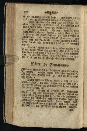 Väterliche Ermahnung
