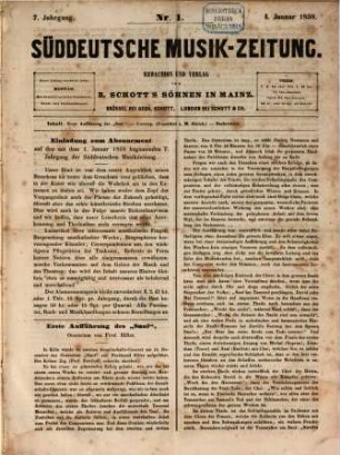 Süddeutsche Musik-Zeitung. 7, 7. 1858