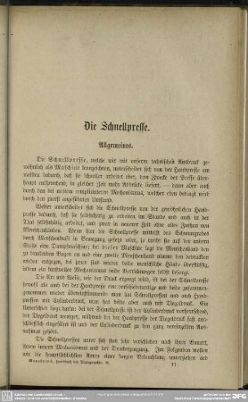 Die Schnellpresse